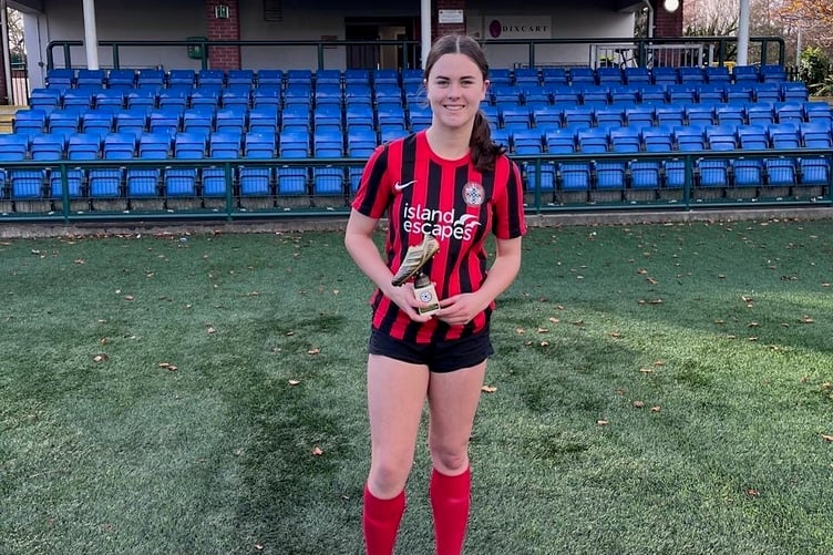 Malew’s Rosabel Cardy picked up a second successive Young Women’s Player of the Month award