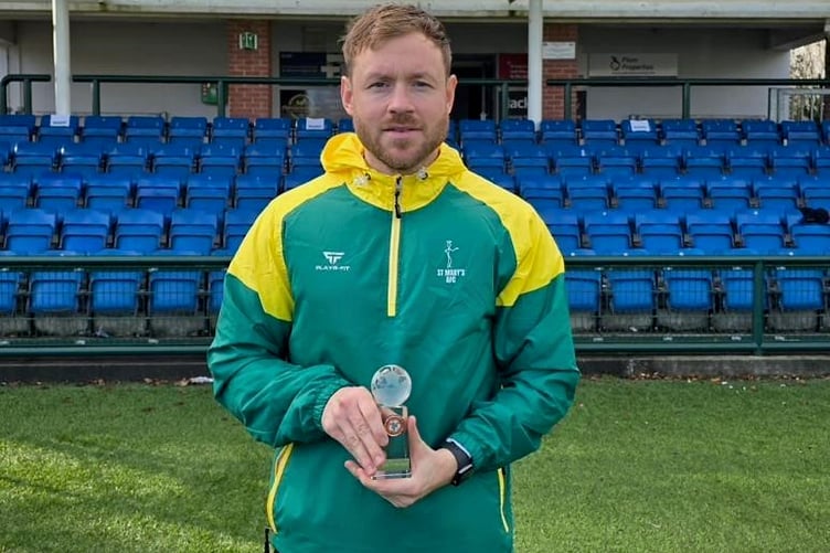 Alex Harrison is the Manager of the Month for November after guiding St Mary’s to three victories and a draw in their four games during the month