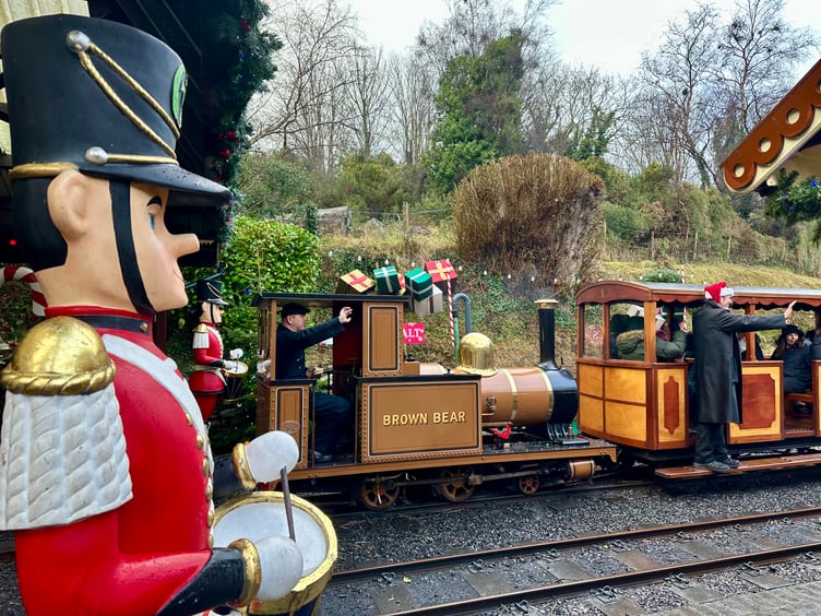Santa train sets off from Lhen Coan - aka Santa's Halt