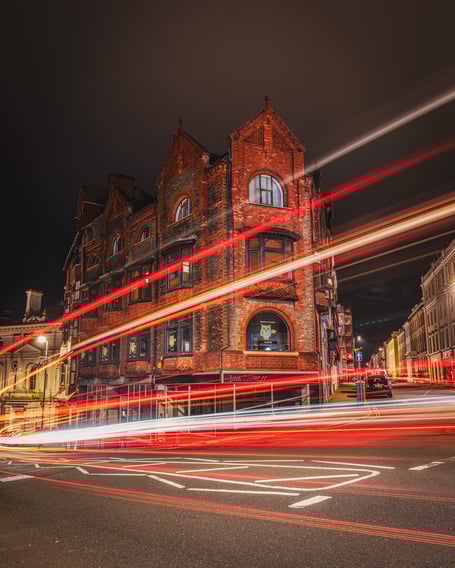 Sean Corlett took this photo of 'light trails' on Prospect Hill