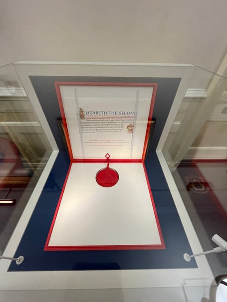 The £13k cabinet holding the letters patent for Douglas city status