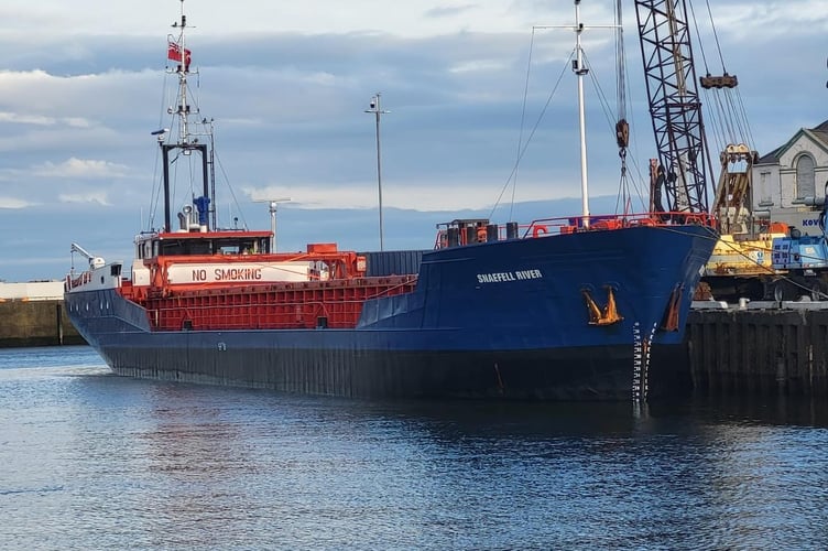 Mezeron Productions Isle of Man freight company welcomes new vessel to Manx waters ...
