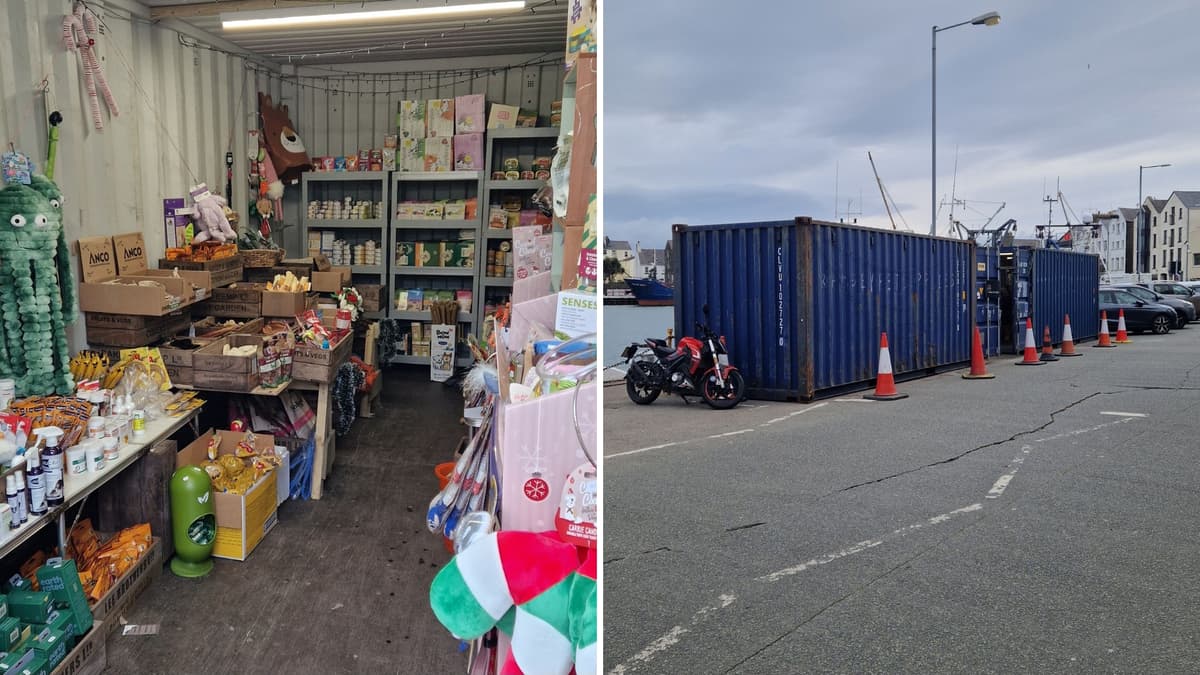 Shop forced to trade out of emergency shipping containers just days ...