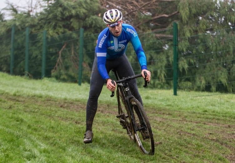 Ex-INEOS Grenadiers professional Chris Lawless teamed up with Adam Kelly to win a wet and muddy Rigid Turkey event at Noble's Park on Boxing Day (Photo: Gary Jones/Manxmanphotos)