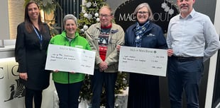 Financial group's delight after raising £7,000 for island charities 