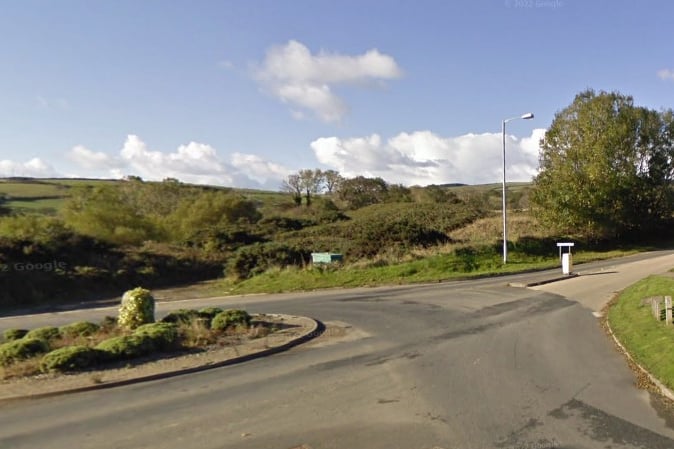 Cooil Road in Braddan leading to the Spring Valley Industrial Estate