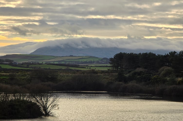 Northern Barrule from Point of Ayre Nature Reserve  by Sue Furner 