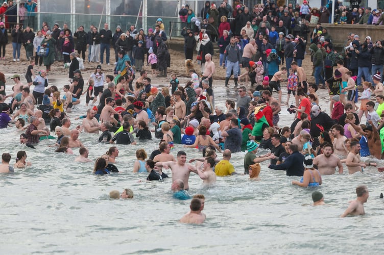 Pictures from Peel's New Year's Day dip 2025 (Callum Staley / CJS Photography)