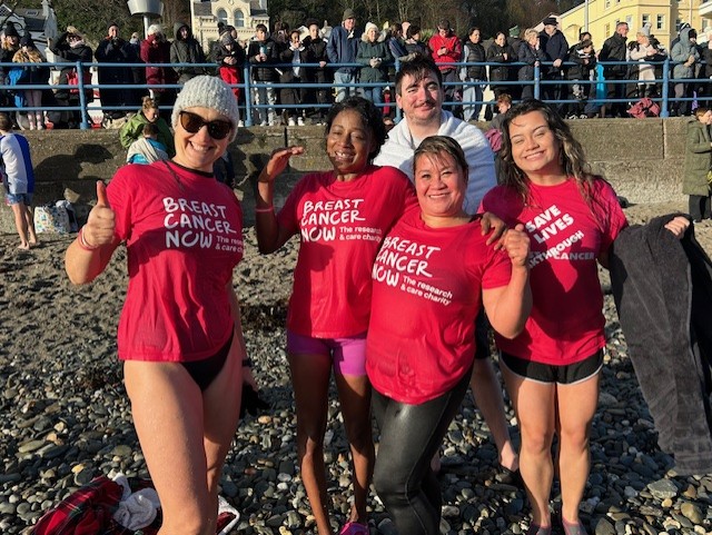 Money was raised for both Breast Cancer Now and Beach Buddies