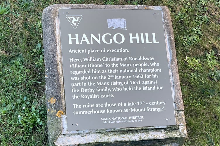 The wreath laid at Hango Hill