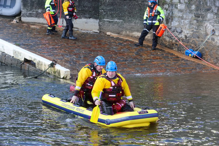 The local coast guards make an appearance