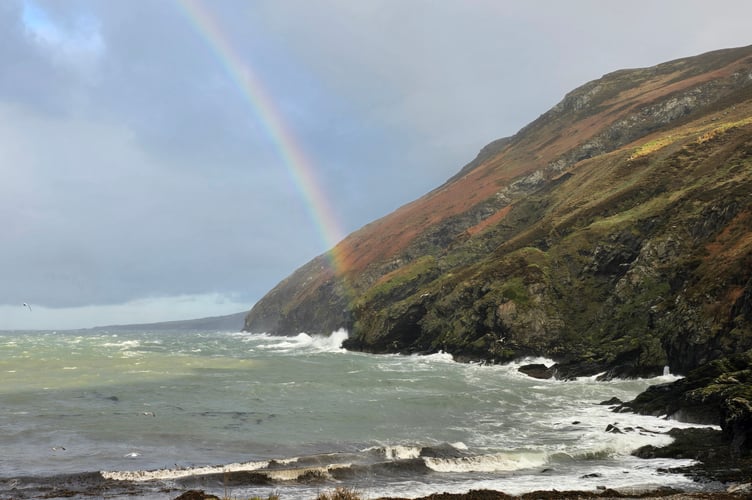 A rainbow seen from Fleshwick in December (pic - Sue Furner)