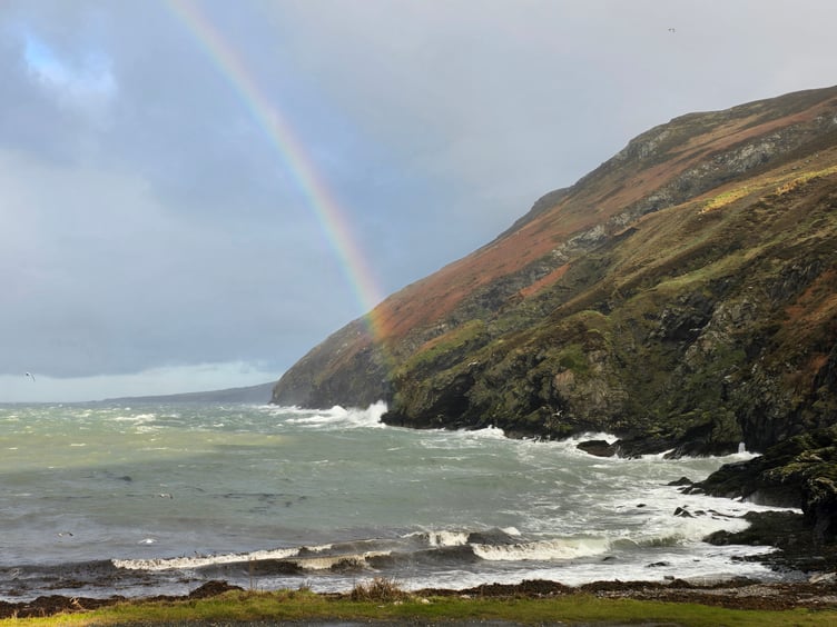 A rainbow seen from Fleshwick in December (pic - Sue Furner)