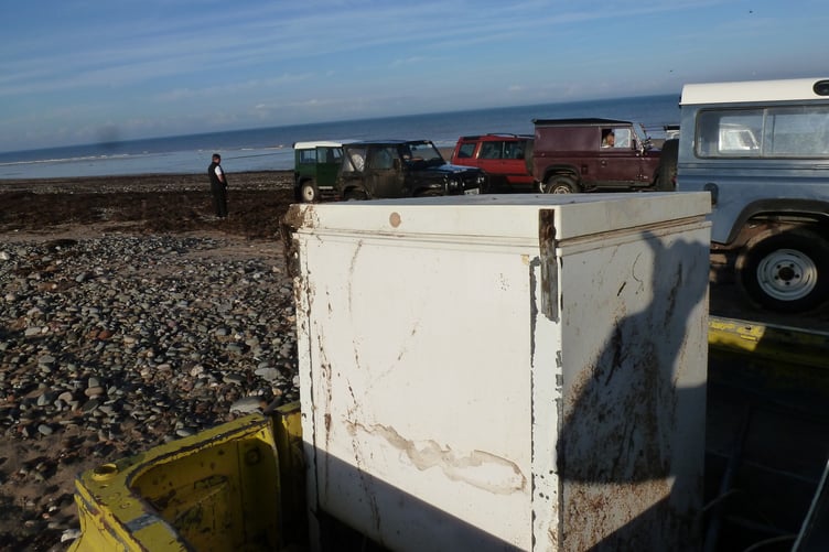 Beach Buddies found this fridge fly-tipped on Kirk Michael beach