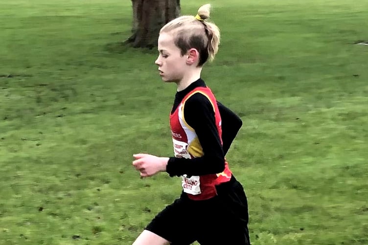 Henry Quaye finished an excellent eighth place in the under-11 boys race (Photo: Steve Partington)