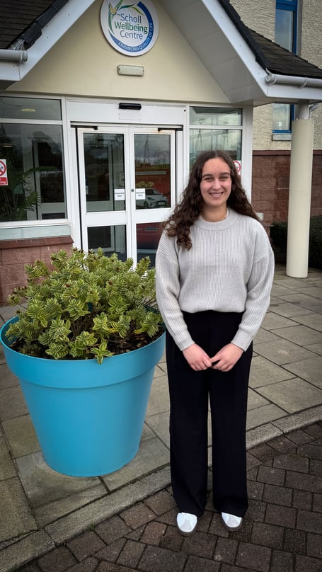 New Hospice intern Aimee Dentith