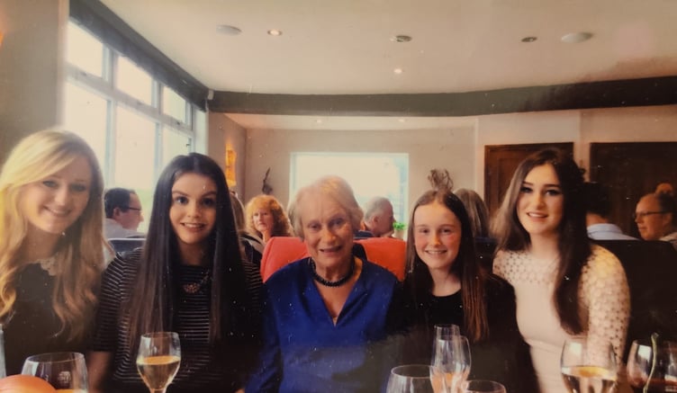 Carolyn Watson with her grand-daughters