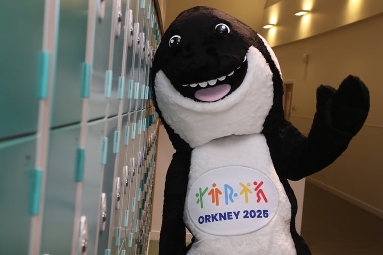 Ola the Orca, the Orkney Island Games mascot