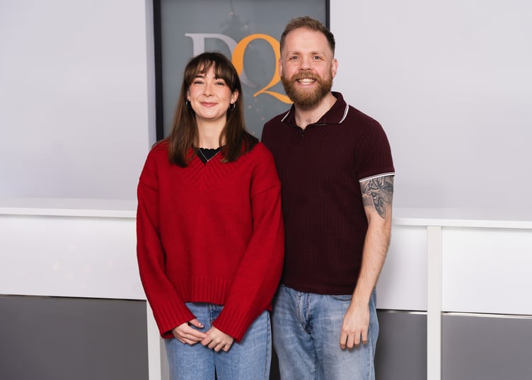 Hannah Clinton and Liam Behan