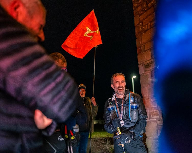 The Manx flag was flying high in Kirk Yetholm on Wednesday evening when Isle of Man athlete Graeme Hatcher finished an excellent sixth place in the gruelling Montane Winter Spine Challenger North men's open class (Photo: Montane Spine Race)