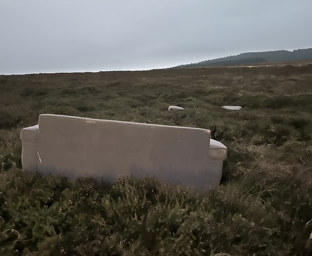 Sofa dumped on Foxdale road just two miles from civic amenity site