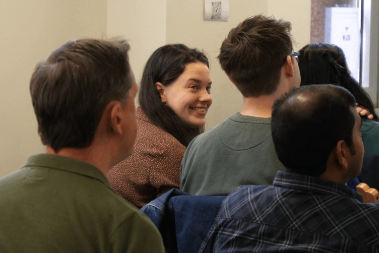 Attendees of AI event