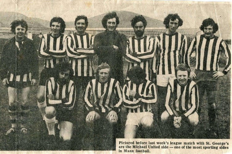 Gordy's Michael United team  in the early 1960s. The side won three Hospital Cup titles, with Gordy being involved with two of them