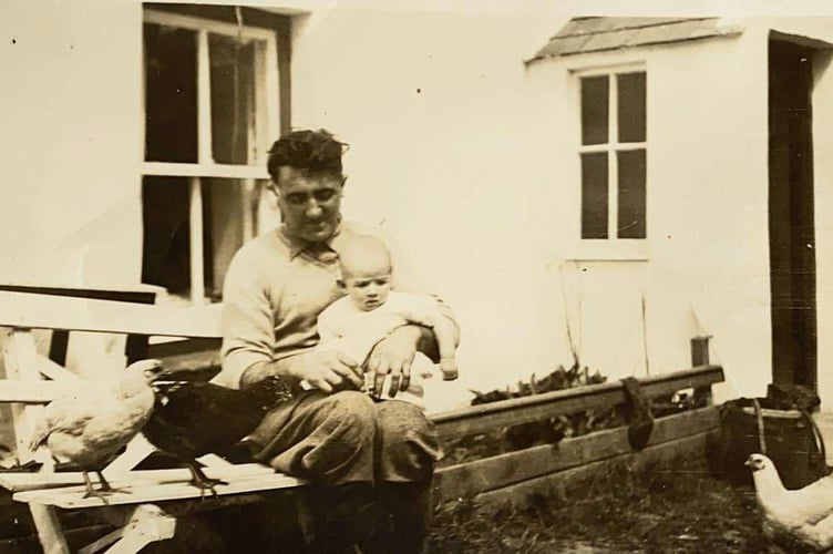 Gordy Brew with his father Frank at the Driney 