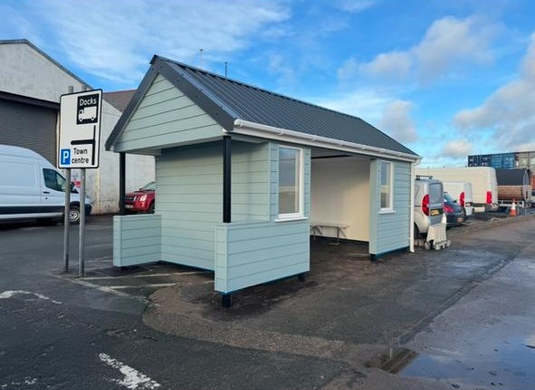 The new Ramsey beach shelter in all its glory!