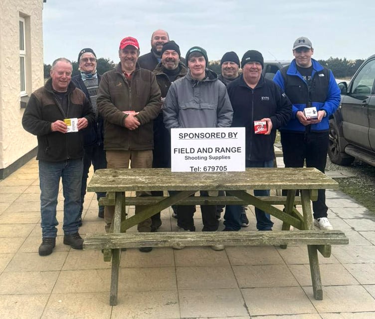 Competitors in the third round of the Down the Line winter league at Blue Point last Sunday.