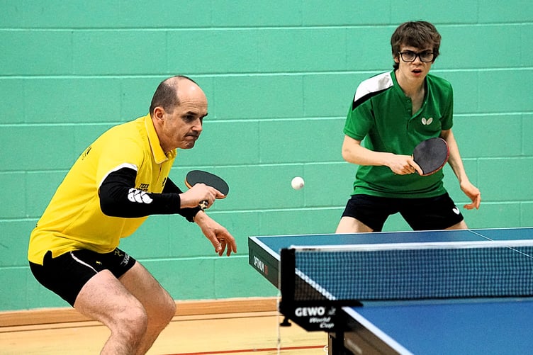 John and Will Shooter in action for Travellers B last week (Photo: Malcolm Lambert)