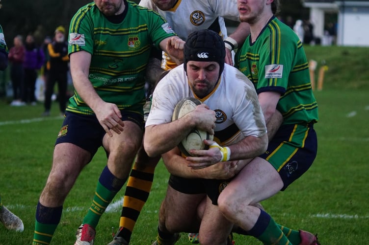 Dan Bonwick bagged two tries for Vagabonds on Saturday (Photo: John Liver/Mumbles Pics)