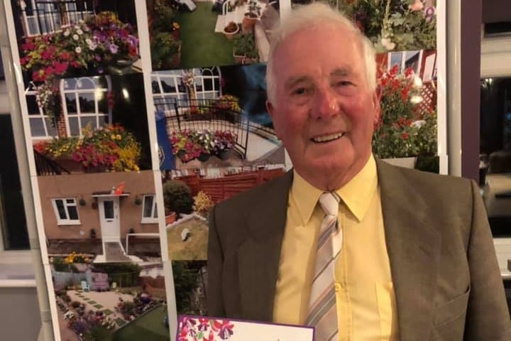 Peter Quayle achieving 2nd place in the 2021 Douglas in Bloom competition for the gardens at Ballakermeen High School