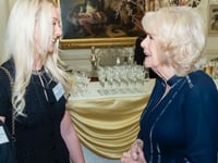 Manx equestrian star Yasmin Ingham meets Queen Camilla