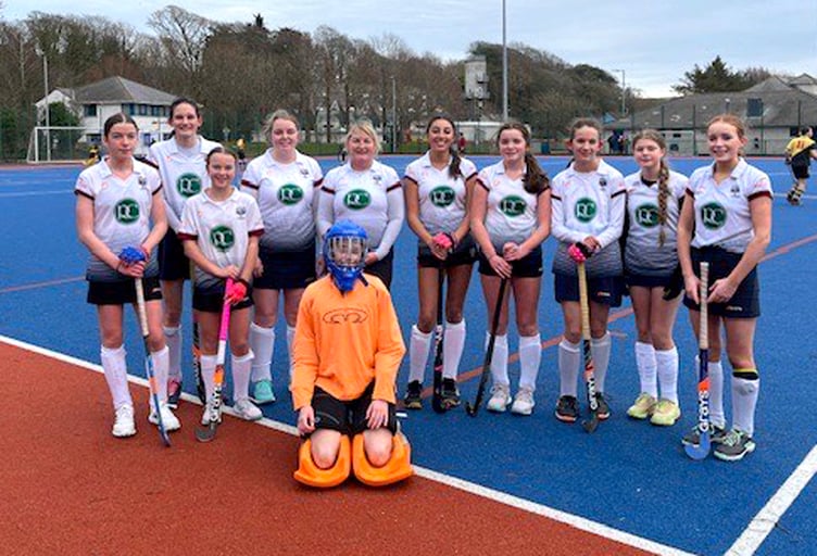 The Bacchas C team that is competing in Division Two of the senior women's hockey leagues this season