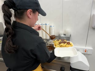 Video shows chippy in full swing during Chips, Cheese and Gravy Day