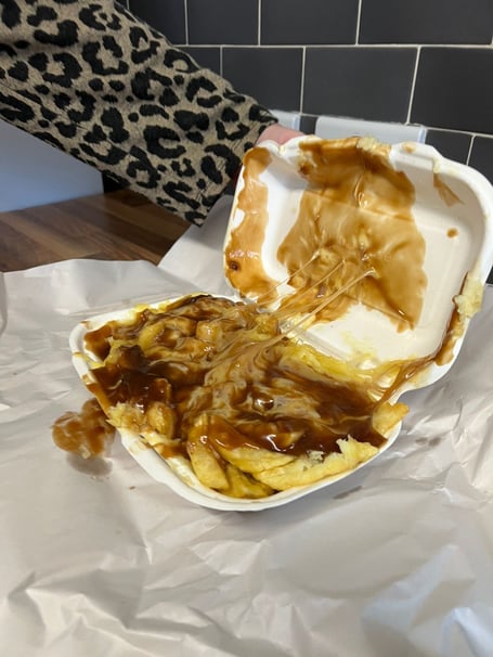 The glorious, gooey heap of comfort food that is chips, cheese and gravy