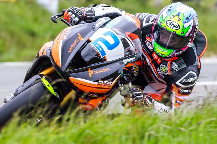 Jamie Coward on the KTS Racing Triumph Street Triple 765 last year (Isle of Man TT)