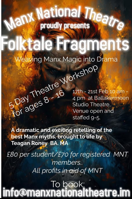 The poster for Manx National Theatre's 'Folktale Fragments'