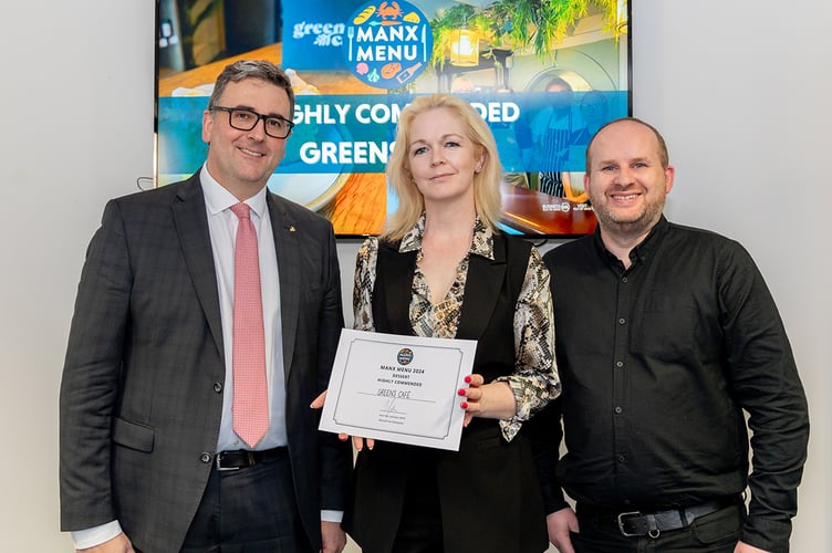 Greens Café were highly commended at last year's Manx Menu awards for their Greens Yoghurt Cake