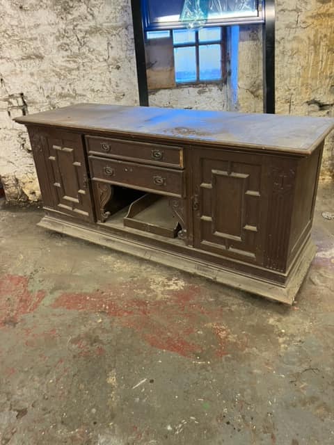 The sideboard from Castletown's previous Town Hall