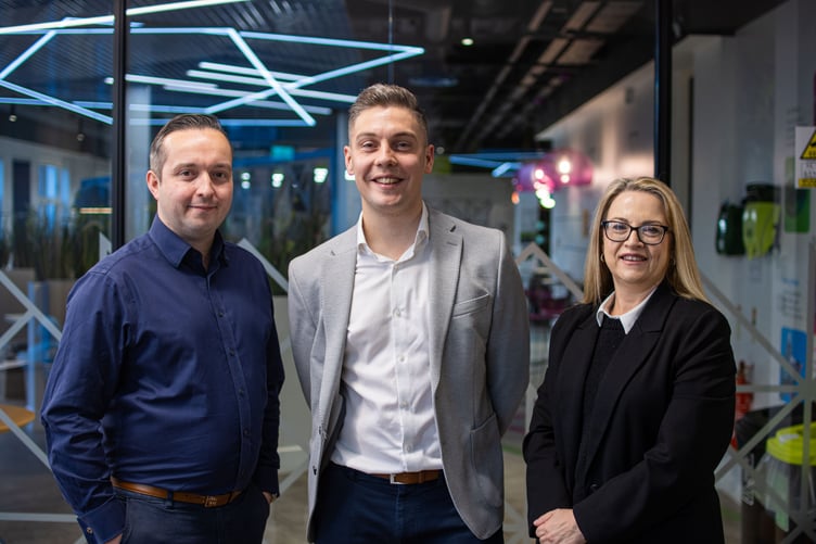 (Left to right) Dan Walker, Sam Tipper and Zoe Richardson