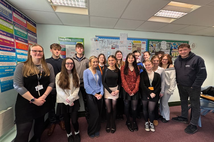 Media Isle of Man's Tom Curphey visited Ramsey Grammar School's English A-level students to discuss journalism and hear how the island's youngsters read the news