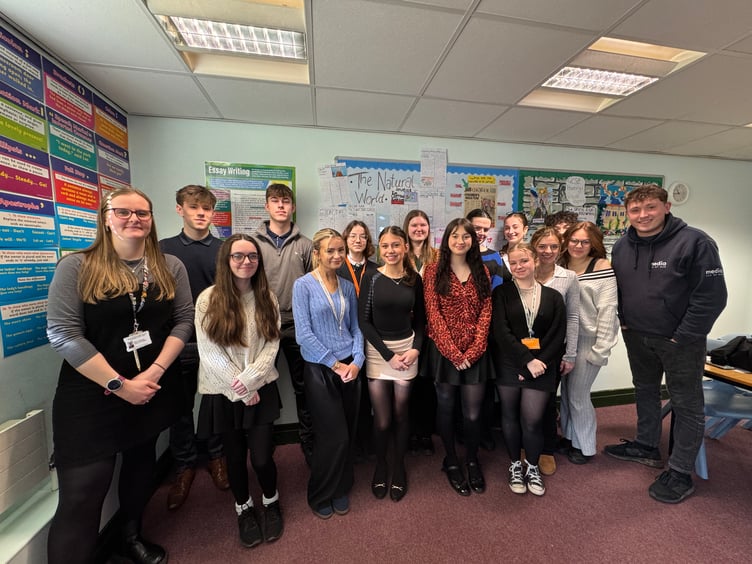 Media Isle of Man's Tom Curphey visited Ramsey Grammar School's English A-level students to discuss journalism and hear how the island's youngsters read the news
