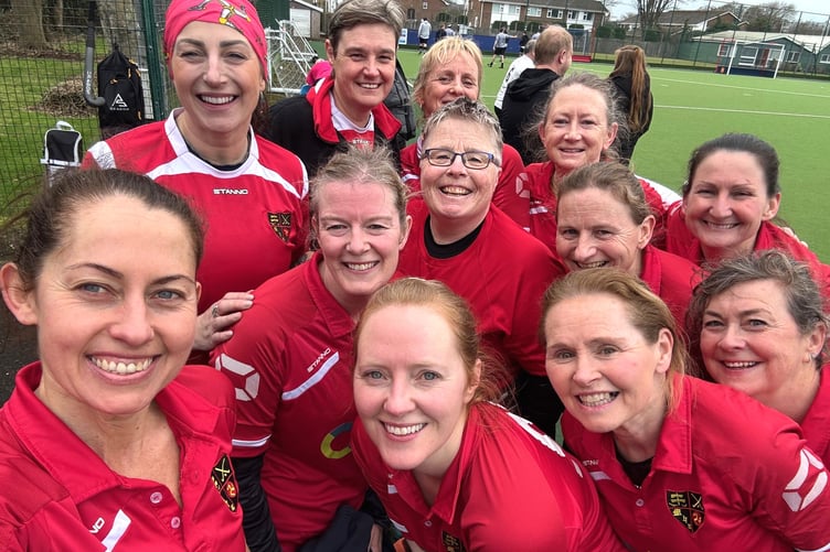 The Isle of Man over-45s women’s hockey team that faced Formby in the EH Women's Over-45s Tier One Championships last weekend.