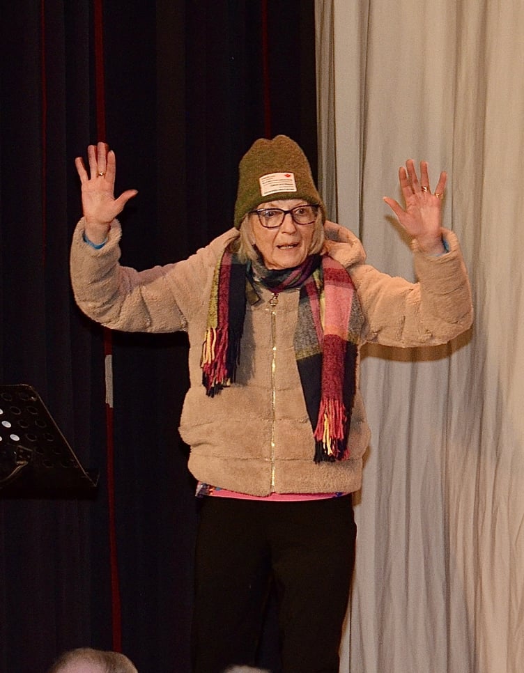 Dot Tilbury on stage