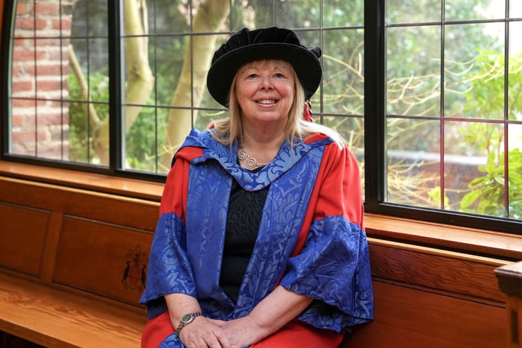 Adrienne Burnett receiving her fellowship