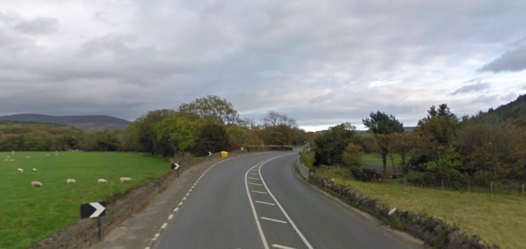 Police say the road traffic collision has occured just prior to Ballaleece Bridge on the A1 Peel to Douglas Road