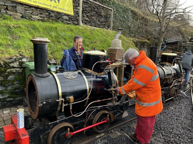 Volunteers at the Great Laxey Mine Railways