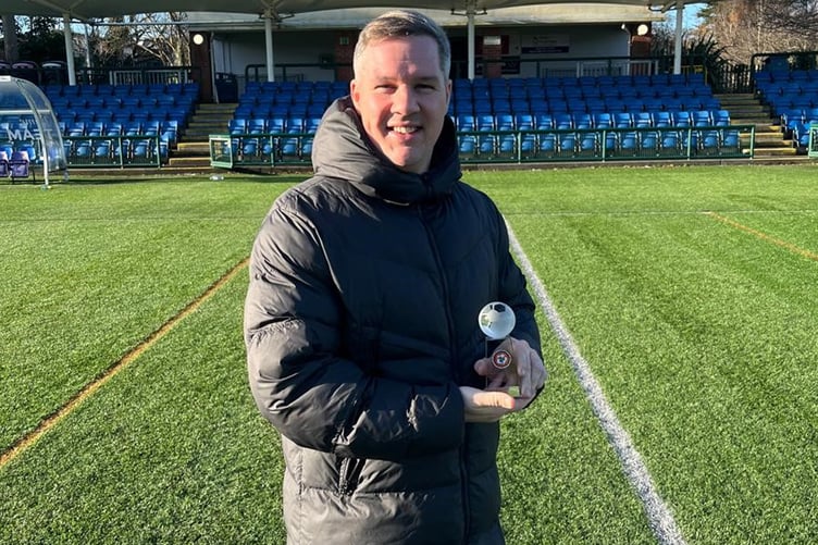 Corinthians boss Ben Qualtrough was named as the Manager of the Month after guiding the Whites to victory in all five of their league games in December and January.